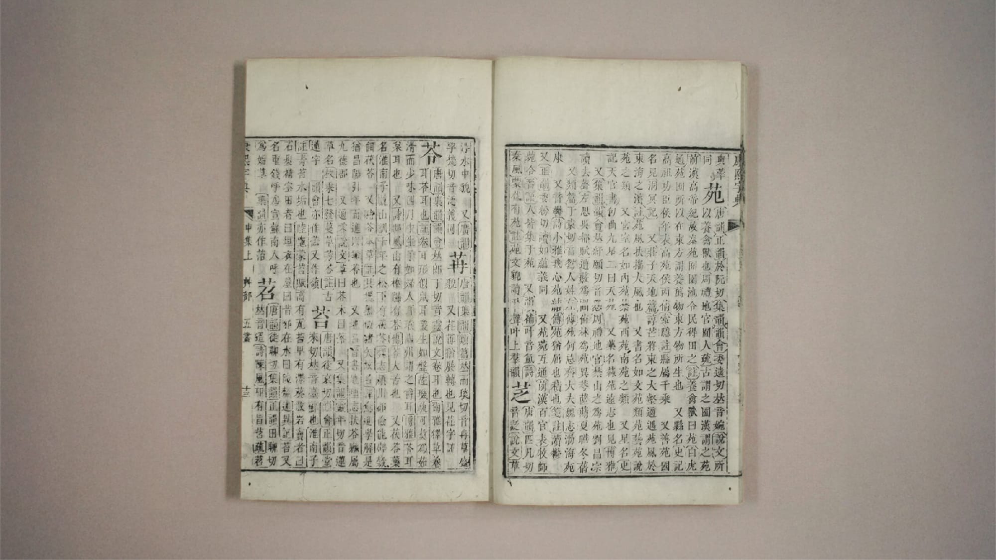 早期刻本多以豎排／縱書為主。以康熙字典為例。TwinType
